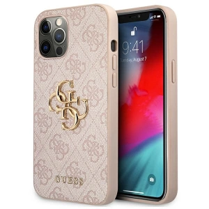 Hurtownia GSM - Etui Guess GUHCP12L4GMGPI Apple iPhone 12 Pro Max růžový/pink hardcase 4G Big Metal Logo - GUE1188PNK - {ean13} - Hurt