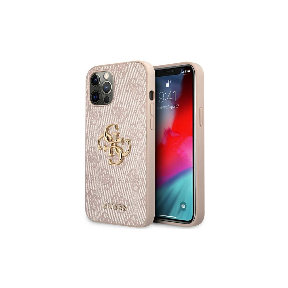 Hurtownia GSM - Etui Guess GUHCP12L4GMGPI Apple iPhone 12 Pro Max růžový/pink hardcase 4G Big Metal Logo - GUE1188PNK - {ean13} - Hurt