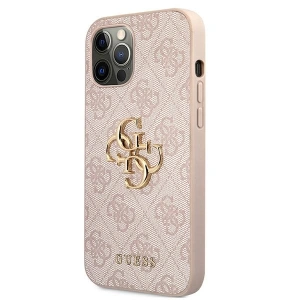Hurtownia GSM - Etui Guess GUHCP12L4GMGPI Apple iPhone 12 Pro Max růžový/pink hardcase 4G Big Metal Logo - GUE1188PNK - {ean13} - Hurt