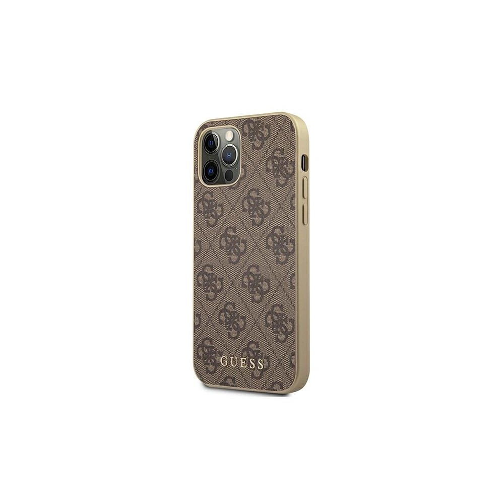 Wholesale Guess GUHCP12LG4GB Apple iPhone 12 Pro Max brown hard case 4G Collection - GUE1189BR - {ean13} - Hurt