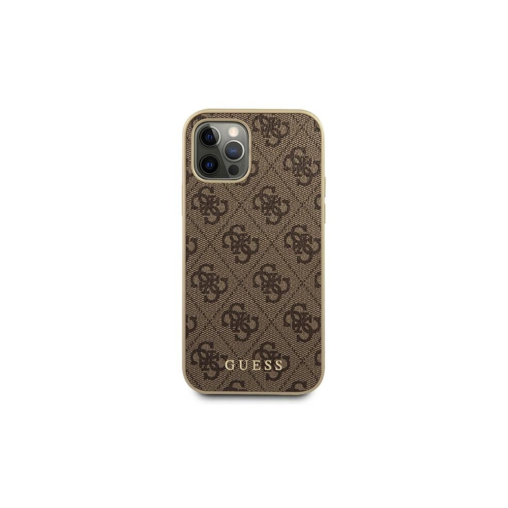 Wholesale Guess GUHCP12LG4GB Apple iPhone 12 Pro Max brown hard case 4G Collection - GUE1189BR - {ean13} - Hurt