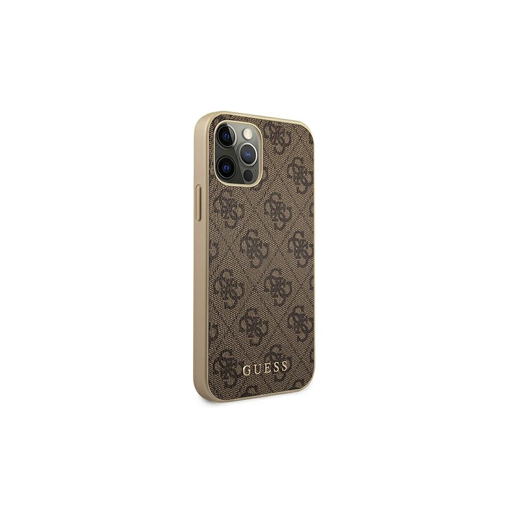 Wholesale Guess GUHCP12LG4GB Apple iPhone 12 Pro Max brown hard case 4G Collection - GUE1189BR - {ean13} - Hurt