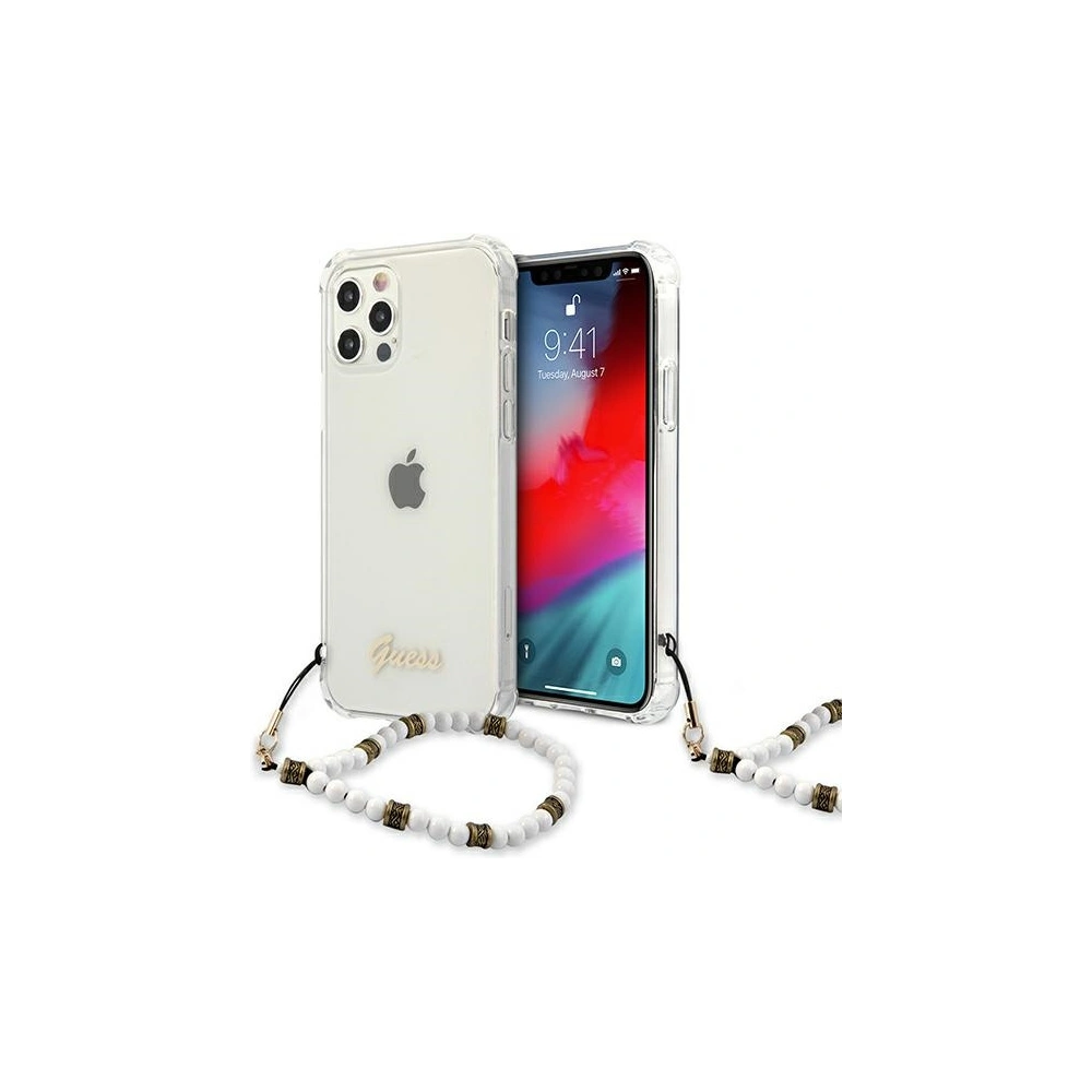 Wholesale Guess GUHCP12LKPSWH Apple iPhone 12 Pro Max Transparent hardcase White Pearl - GUE1190CL - {ean13} - Hurt