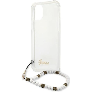Hurtownia GSM - Etui Guess GUHCP12LKPSWH Apple iPhone 12 Pro Max průhledný tvrdý obal Bílá perla - GUE1190CL - {ean13} - Hurt
