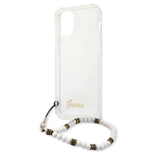 Etui Guess GUHCP12LKPSWH Apple iPhone 12 Pro Max Transparent hardcase White Pearl