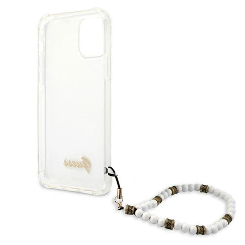 Etui Guess GUHCP12LKPSWH Apple iPhone 12 Pro Max Transparent hardcase White Pearl