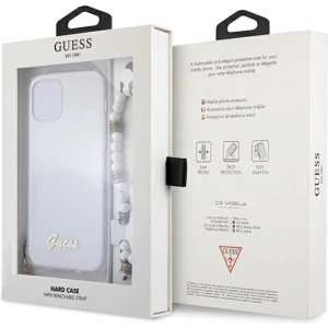 Hurtownia GSM - Etui Guess GUHCP12LKPSWH Apple iPhone 12 Pro Max průhledný tvrdý obal Bílá perla - GUE1190CL - {ean13} - Hurt