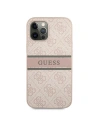 Hurtownia GSM - Etui Guess GUHCP12M4GDPI Apple iPhone 12/12 Pro růžový/pink hardcase 4G Stripe - GUE1194PNK - {ean13} - Hurt