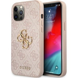 Hurtownia GSM - Etui Guess GUHCP12M4GMGPI Apple iPhone 12/12 Pro růžový/pink hardcase 4G Big Metal Logo - GUE1195PNK - {ean13} - Hurt