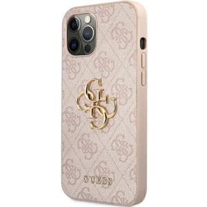 Hurtownia GSM - Etui Guess GUHCP12M4GMGPI Apple iPhone 12/12 Pro růžový/pink hardcase 4G Big Metal Logo - GUE1195PNK - {ean13} - Hurt