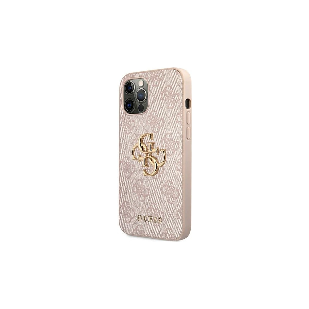 Wholesale Guess GUHCP12M4GMGPI Apple iPhone 12/12 Pro pink hardcase 4G Big Metal Logo - GUE1195PNK - {ean13} - Hurt