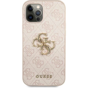 Hurtownia GSM - Etui Guess GUHCP12M4GMGPI Apple iPhone 12/12 Pro růžový/pink hardcase 4G Big Metal Logo - GUE1195PNK - {ean13} - Hurt
