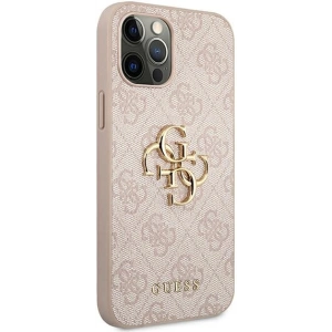 Hurtownia GSM - Etui Guess GUHCP12M4GMGPI Apple iPhone 12/12 Pro růžový/pink hardcase 4G Big Metal Logo - GUE1195PNK - {ean13} - Hurt