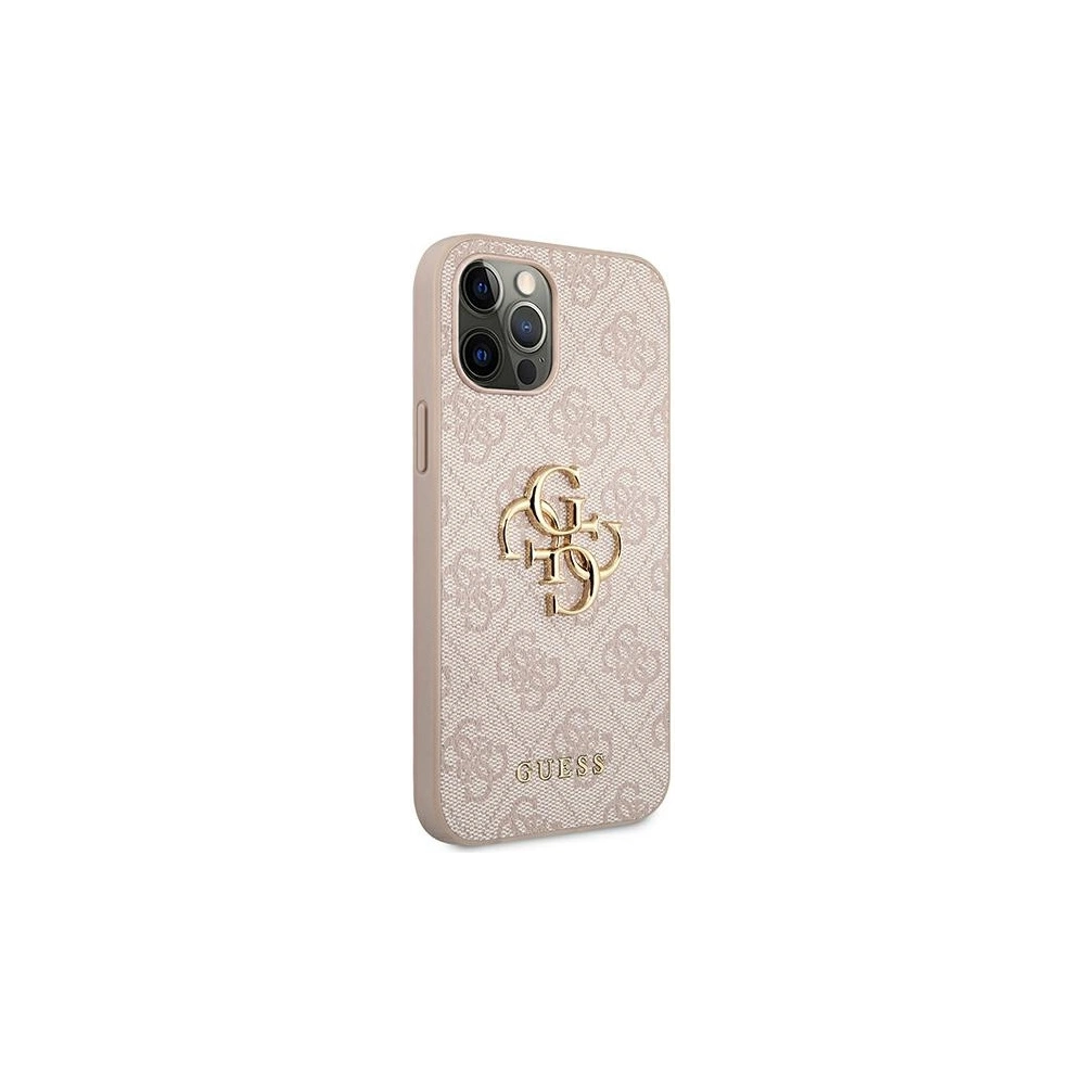 Wholesale Guess GUHCP12M4GMGPI Apple iPhone 12/12 Pro pink hardcase 4G Big Metal Logo - GUE1195PNK - {ean13} - Hurt