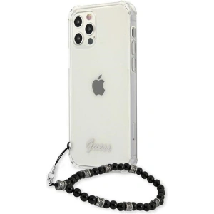 Hurtownia GSM - Etui Guess GUHCP12MKPSBK Apple iPhone 12/12 Pro Transparentní tvrdý obal Černá perla - GUE1196CL - {ean13} - Hurt