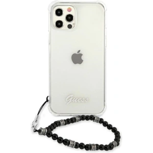 Hurtownia GSM - Etui Guess GUHCP12MKPSBK Apple iPhone 12/12 Pro Transparentní tvrdý obal Černá perla - GUE1196CL - {ean13} - Hurt