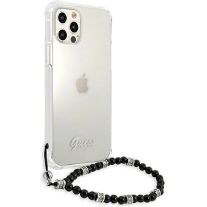 Hurtownia GSM - Etui Guess GUHCP12MKPSBK Apple iPhone 12/12 Pro Transparentní tvrdý obal Černá perla - GUE1196CL - {ean13} - Hurt