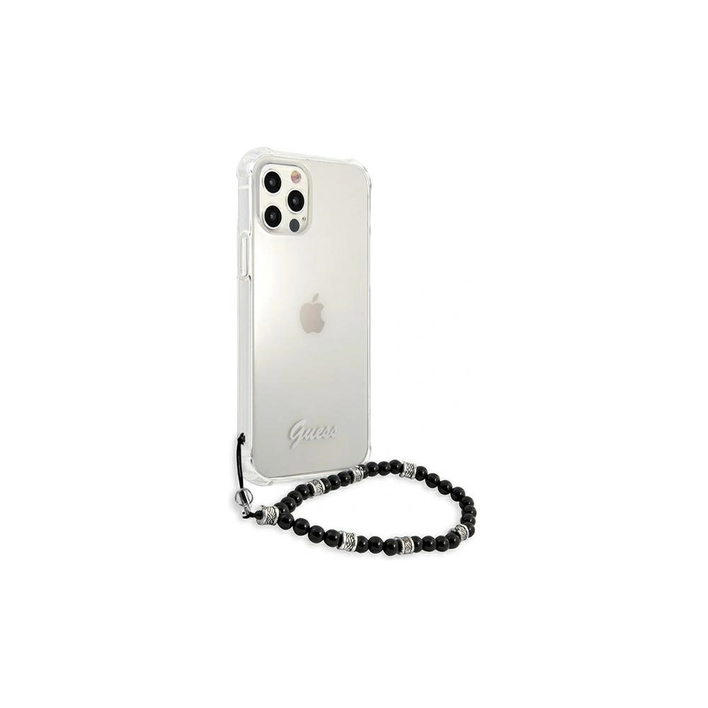 Hurtownia GSM - Etui Guess GUHCP12MKPSBK Apple iPhone 12/12 Pro Transparent hardcase Black Pearl - GUE1196CL - {ean13} - Hurt