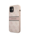 Hurtownia GSM - Etui Guess GUHCP12S4GDPI Apple iPhone 12 mini różowy/pink hardcase 4G Stripe - GUE1200PNK - {ean13} - Hurt