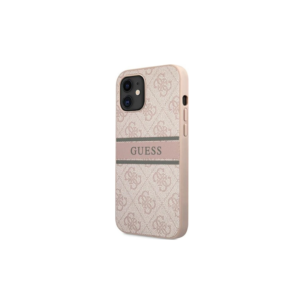Hurtownia GSM - Etui Guess GUHCP12S4GDPI Apple iPhone 12 mini różowy/pink hardcase 4G Stripe - GUE1200PNK - {ean13} - Hurt