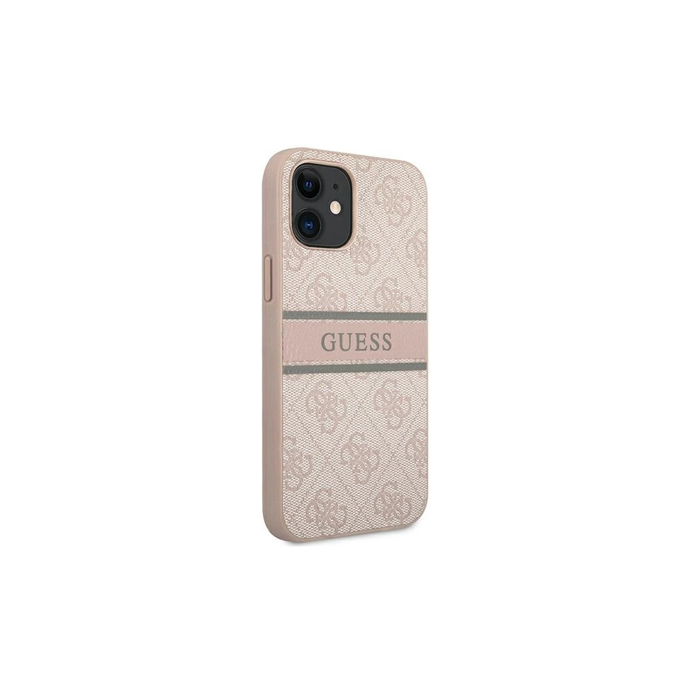 Hurtownia GSM - Etui Guess GUHCP12S4GDPI Apple iPhone 12 mini różowy/pink hardcase 4G Stripe - GUE1200PNK - {ean13} - Hurt