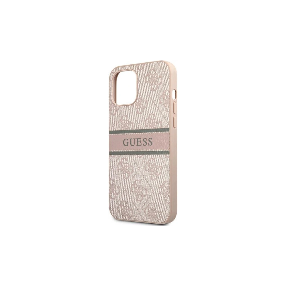 Hurtownia GSM - Etui Guess GUHCP12S4GDPI Apple iPhone 12 mini różowy/pink hardcase 4G Stripe - GUE1200PNK - {ean13} - Hurt