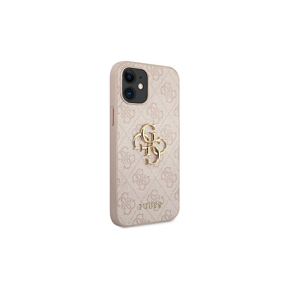 Wholesale Guess GUHCP12S4GMGPI Apple iPhone 12 mini pink hardcase 4G Big Metal Logo - GUE1201PNK - {ean13} - Hurt