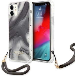 Hurtownia GSM - Etui Guess GUHCP12SKSMAGR Apple iPhone 12 mini szary/grey hardcase Marble Collection - GUE1202GRY - {ean13} - Hurt