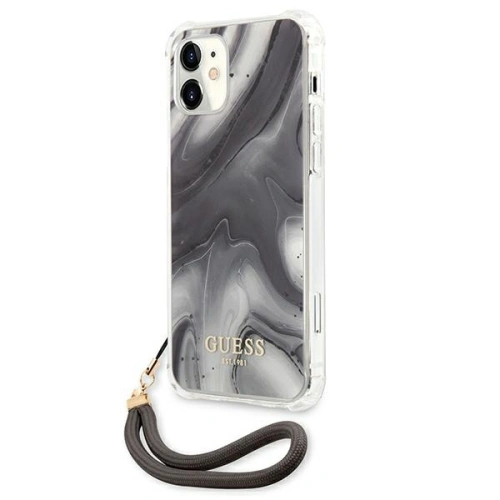 Etui Guess GUHCP12SKSMAGR Apple iPhone 12 mini szary/grey hardcase Marble Collection