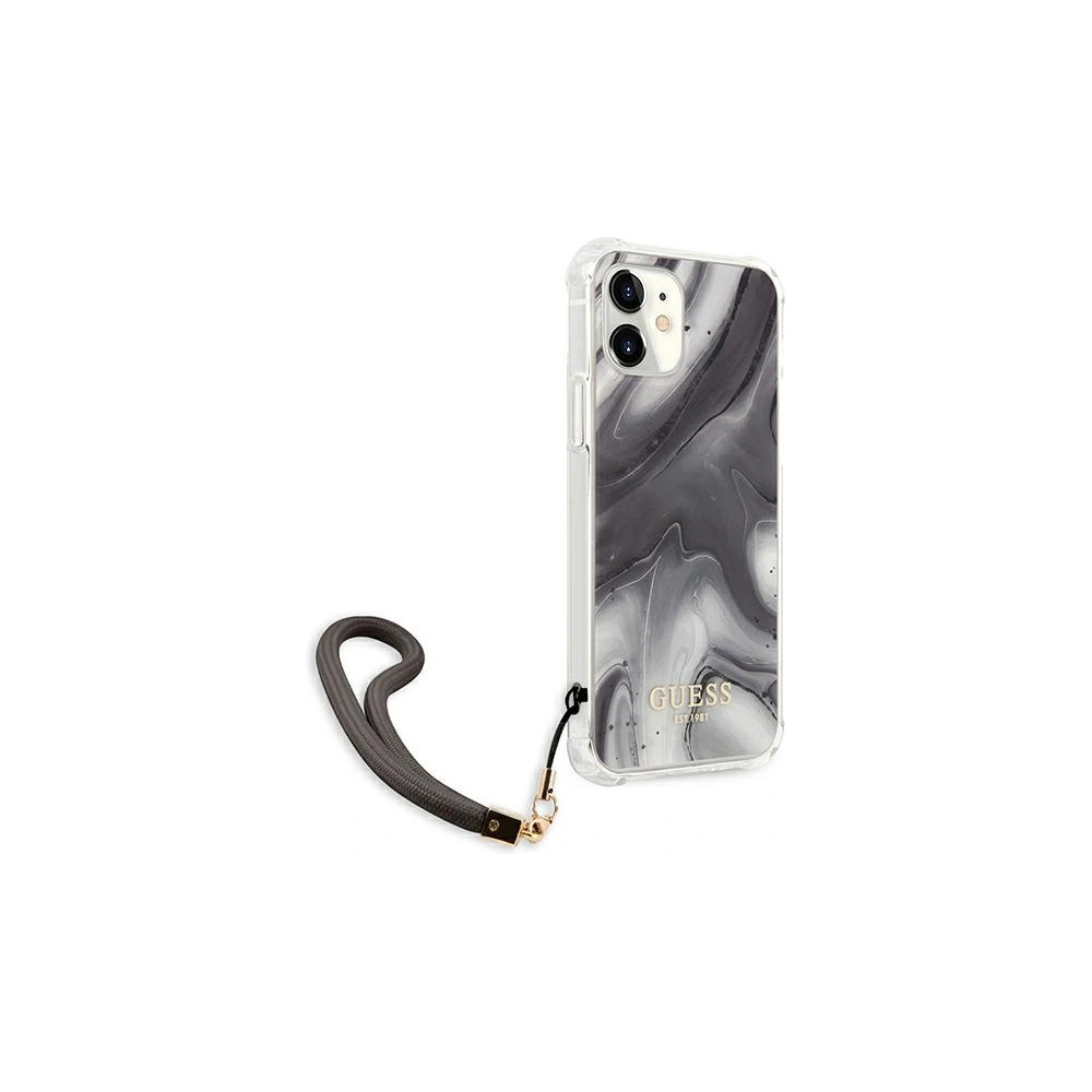 Hurtownia GSM - Etui Guess GUHCP12SKSMAGR Apple iPhone 12 mini šedé/grey hardcase Marble Collection - GUE1202GRY - {ean13} - Hurt