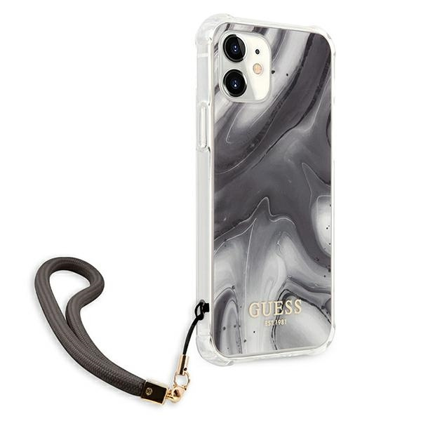 Kryt Guess GUHCP12SKSMAGR Apple iPhone 12 mini grey hardcase Marble Collection