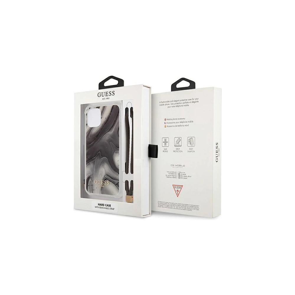 Hurtownia GSM - Etui Guess GUHCP12SKSMAGR Apple iPhone 12 mini šedé/grey hardcase Marble Collection - GUE1202GRY - {ean13} - Hurt
