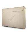 Hurtownia GSM - Etui Guess Sleeve GUCS13PUSASLG 13 cali złoty/gold Saffiano Script - GUE1207GLD - {ean13} - Hurt