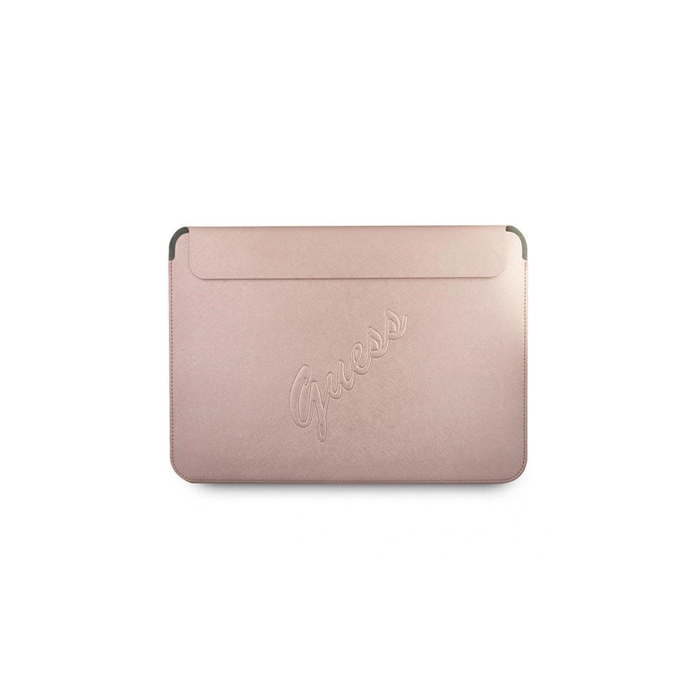 Hurtownia GSM - Etui Guess Sleeve GUCS13PUSASPI 13 cali różowy/pink Saffiano Script - GUE1208PNK - {ean13} - Hurt