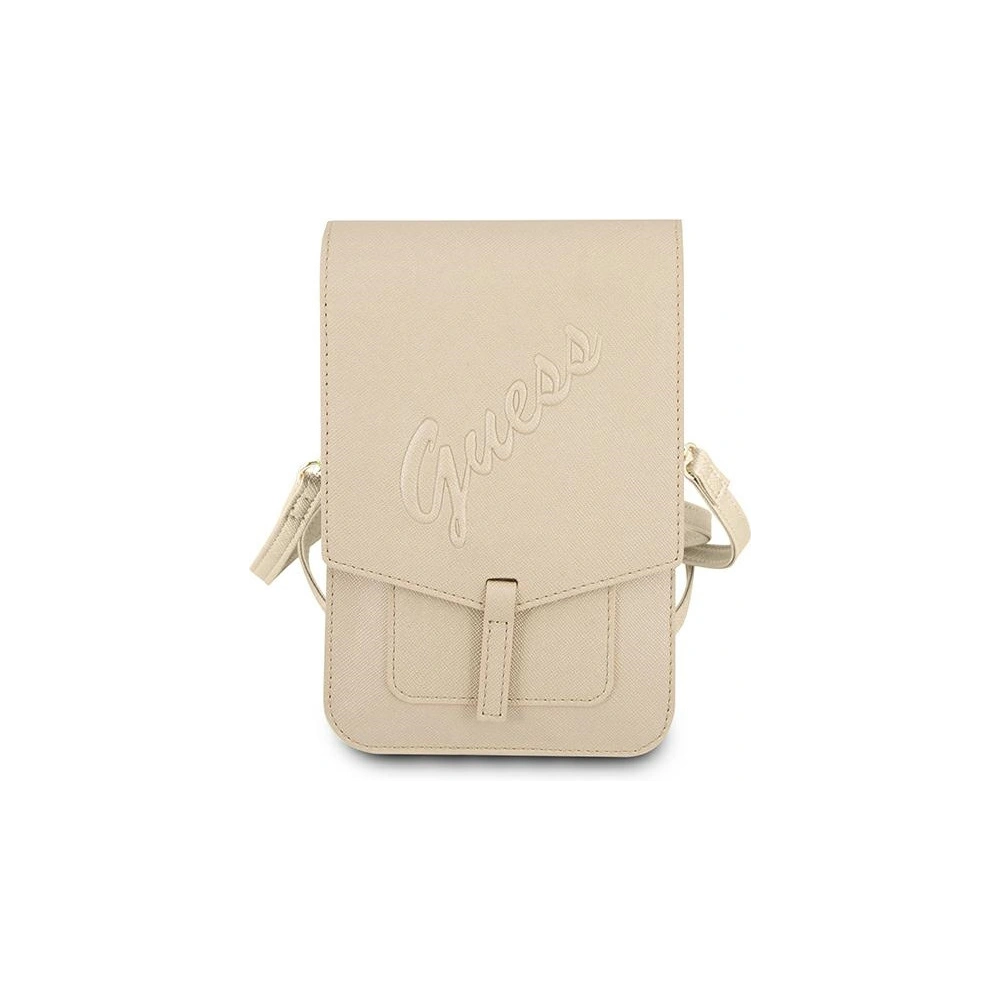 Wholesale Guess Bag GUWBRSAVSLG gold Saffiano Script - GUE1214GLD - {ean13} - Hurt