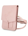 Guess Bag GUWBRSAVSPI pink Saffiano Script
