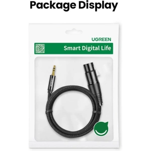 Wholesale UGREEN AV131 Female XLR cable for jack 3.5 men - 2m (black) - UGR984BLK - {ean13} - Hurt