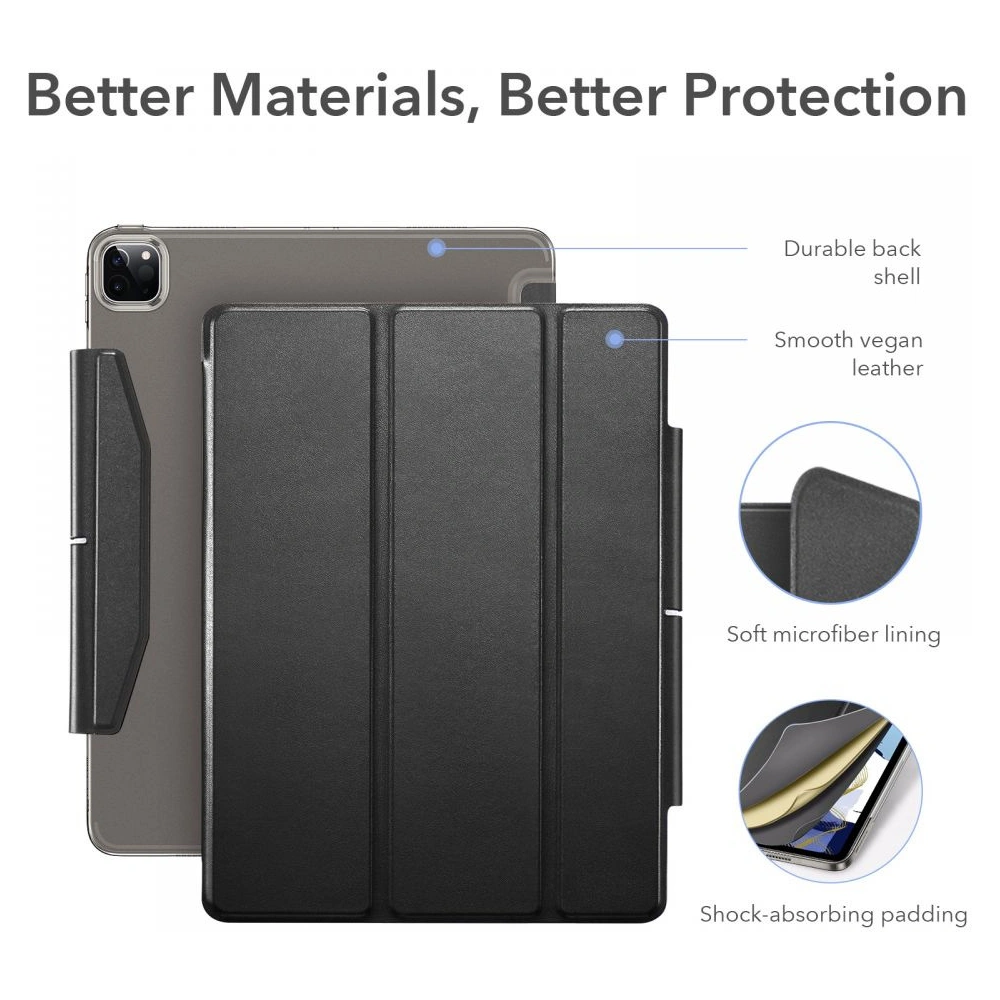 Hurtownia GSM - Etui ESR Ascend Trifold Apple iPad Pro 11 2021 (3. generacji) Black + Szkło - ESR358BLK - {ean13} - Hurt