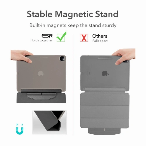 Etui ESR Ascend Trifold Apple iPad Pro 11 2021 (3. generacji) Black + Szkło