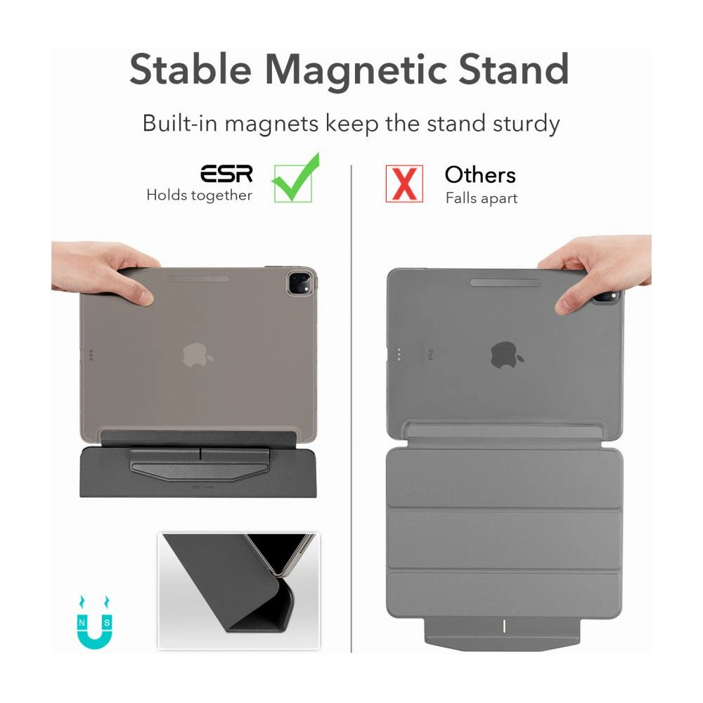 Hurtownia GSM - Etui ESR Ascend Trifold Apple iPad Pro 11 2021 (3. generace) černé + sklo - ESR358BLK - {ean13} - Hurt
