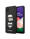 Etui Karl Lagerfeld KLHCSA22SAKICKCBK Samsung Galaxy A22 5G czarny/black hardcase Saffiano Ikonik Karl&Choupette Head