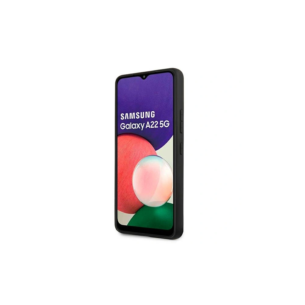 Wholesale Karl Lagerfeld KLHCSA22SAKICKCBK Samsung Galaxy A22 5G black hardcase Saffiano Ikonik Karl&Choupette Head - KLD593BLK - {ean13} - Hurt