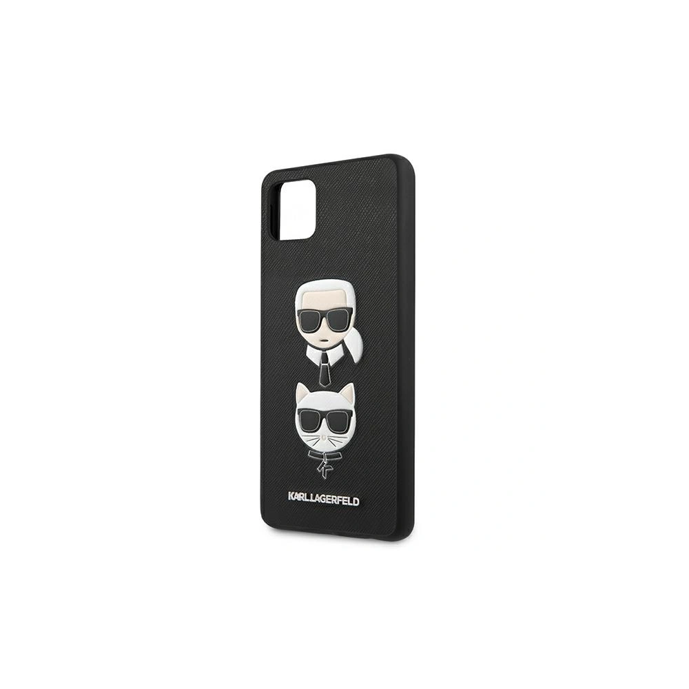 Hurtownia GSM - Etui Karl Lagerfeld KLHCSA22SAKICKCBK Samsung Galaxy A22 5G czarny/black hardcase Saffiano Ikonik Karl&Choupette Head - KLD593BLK - {ean13} - Hurt
