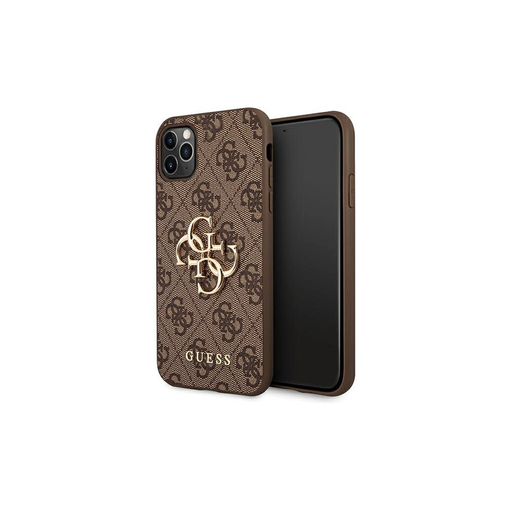Etui Guess GUHCN584GMGBR Apple iPhone 11 Pro brązowy/brown hardcase 4G Big Metal Logo