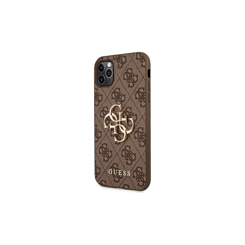 Etui Guess GUHCN584GMGBR Apple iPhone 11 Pro brązowy/brown hardcase 4G Big Metal Logo