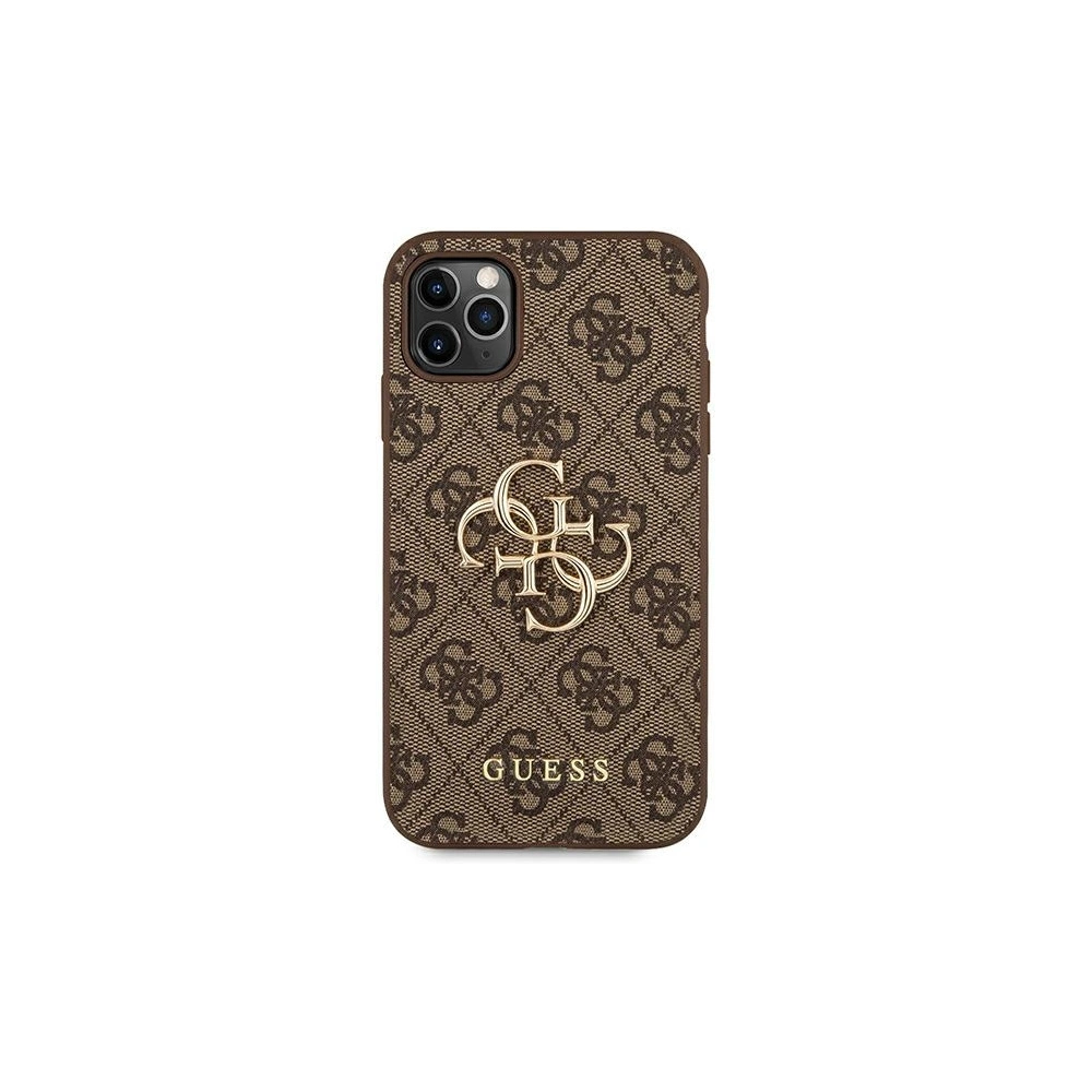 Etui Guess GUHCN584GMGBR Apple iPhone 11 Pro brązowy/brown hardcase 4G Big Metal Logo
