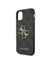 Guess GUHCN584GMGGR Apple iPhone 11 Pro grey hardcase 4G Big Metal Logo