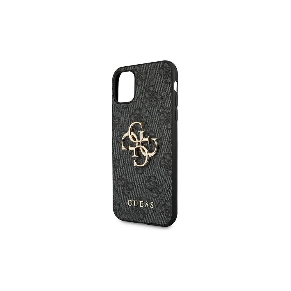 Guess GUHCN584GMGGR Apple iPhone 11 Pro grey hardcase 4G Big Metal Logo