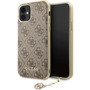 Hurtownia GSM - Etui Guess GUHCN61GF4GBR Apple iPhone 11 brown/brązowy hard case 4G Charms Collection - GUE1219BR - {ean13} - Hurt
