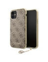 Etui Guess GUHCN61GF4GBR Apple iPhone 11 brown/brązowy hard case 4G Charms Collection